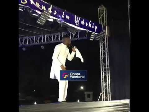 Joe Mettle performs at First Sky Group stands in Worship