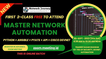 #1 Course Intro - Master Python Network Automation | 7-Oct-2023 @ 8:30AM IST | Admn Started | Weeknd