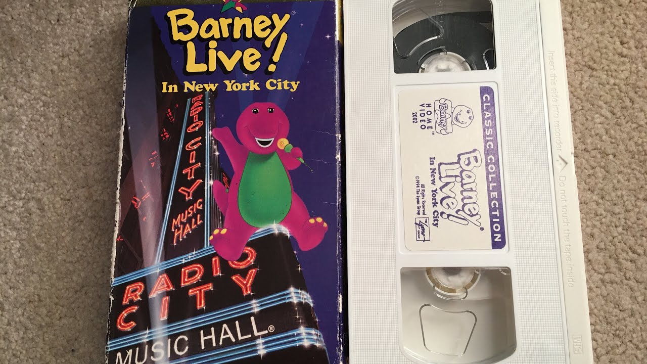 Opening And Closing To Barney Live! In New York City 1994 VHS - YouTube