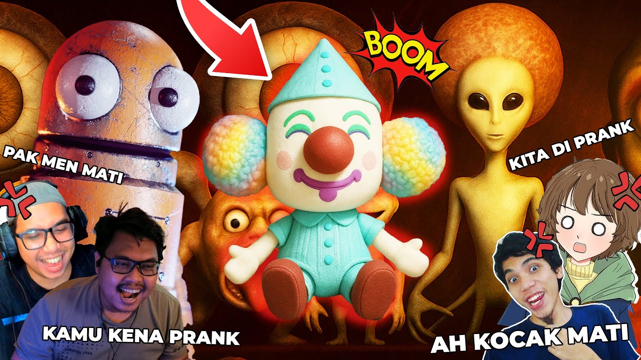 AKU PRANK 4 FATHER DENGAN BONEKA BADUT KEMATIAN YANG MELEDAK !! Mereka MARAH-MARAH..😠😠