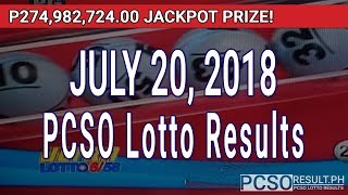 PCSO Lotto Results Today July 20, 2018 (6/58, 6/45, 4D, Swertres, STL & EZ2)