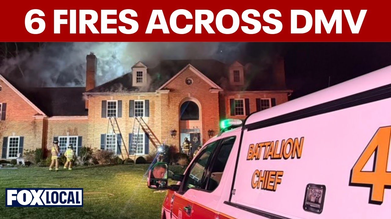 Fires across DMV: At least 6 blazes overnight, residents rescued