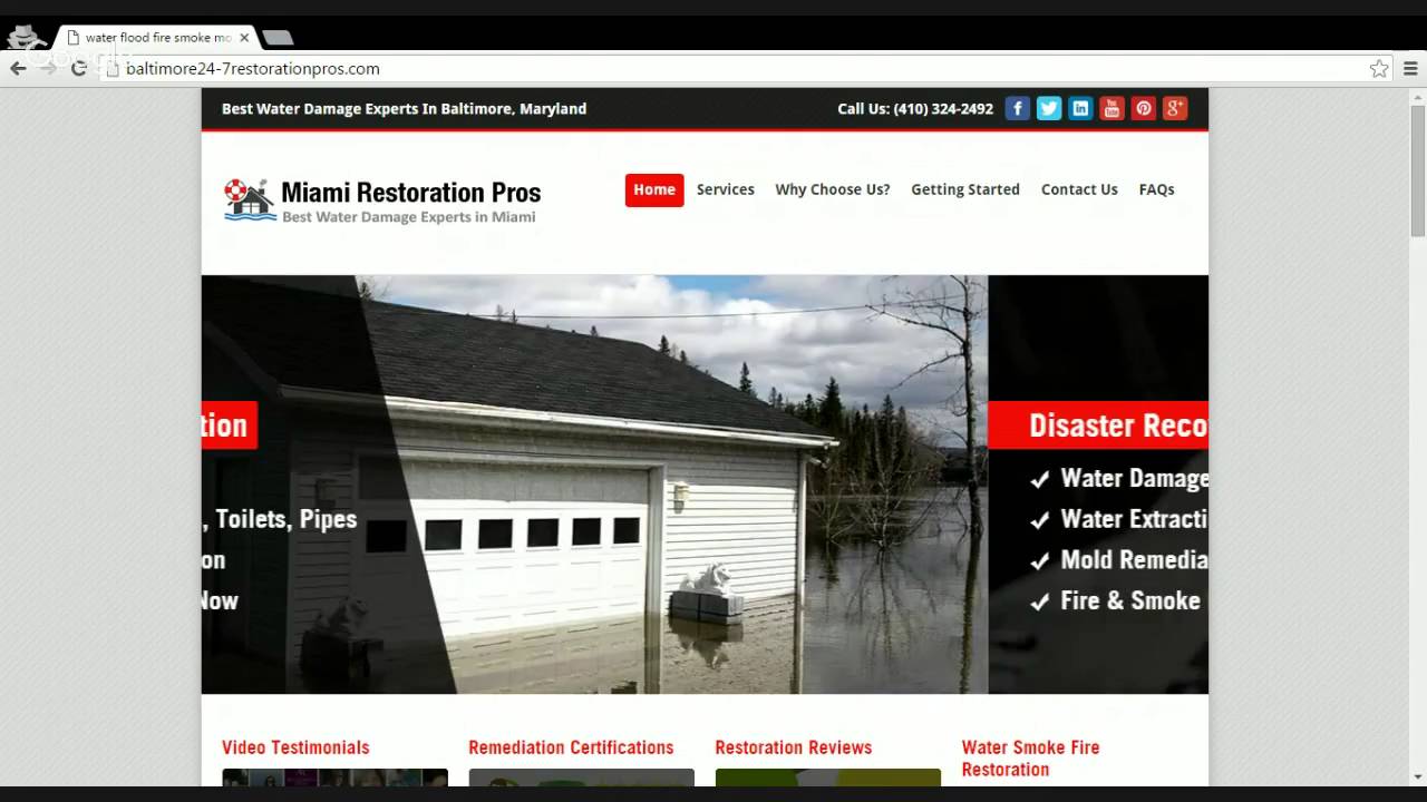 Baltimore Water|Flood Damage Services (410) 324-2492