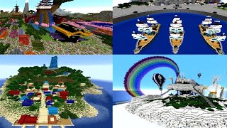 Best Minecraft maps you need to see! One Piece all Location  Map Showcase ! 🤯