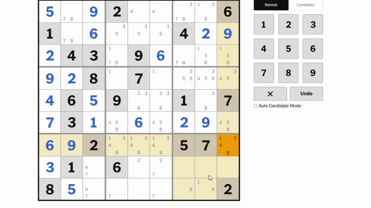 Sudoku recording 20260307 │FM: New York Times - Level Hard #puzzle #sudoku #games #數獨