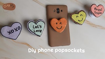 Diy phone popsockets | polymer clay phone grip holder
