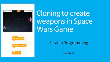 Sprite plays a Space War game (Scratch Programming Class 9 part 1)