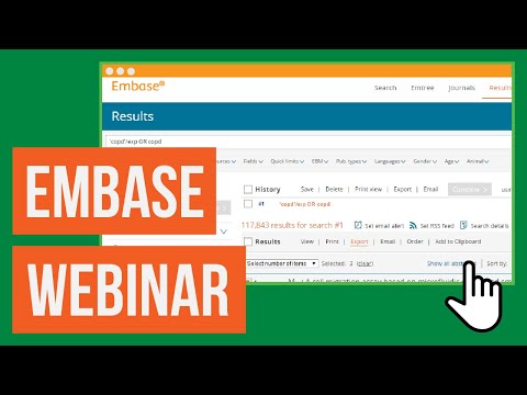 Webinar: Embase training for Research4Life users