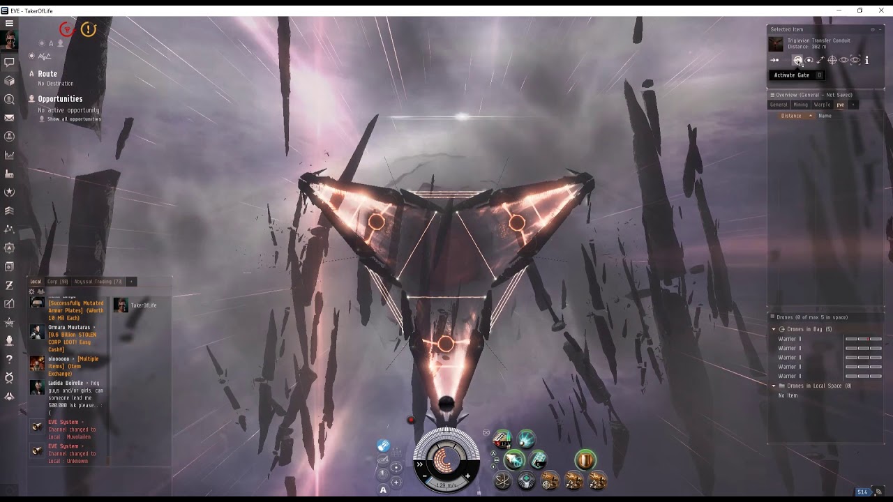 Eve Online abyssal space vagabond YouTube