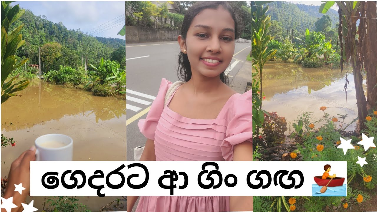 ගිංගං කොමළිය කළ හදියක්. 🚣 🏊 