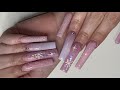PINK HOLIDAY NAILS | Watch Me Work