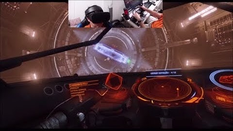 Elite dangerous gameplay VR First test at Hotas x56 Oculus Rift s