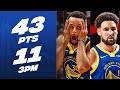 Splash Brothers💦 Stephen Curry &amp; Klay Thompson Combine For 43 Points ☔️ | October 29, 2023