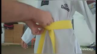 تايكوندو - Taekwondo طريقة ربط الحزام   🥋