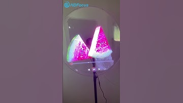3D Hologram fan with transparent cover display #hdfocus #3dhologramfan #cover #display