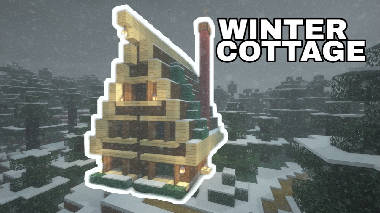 Minecraft Tutorial How to build a winter cottage Balardida YouTube