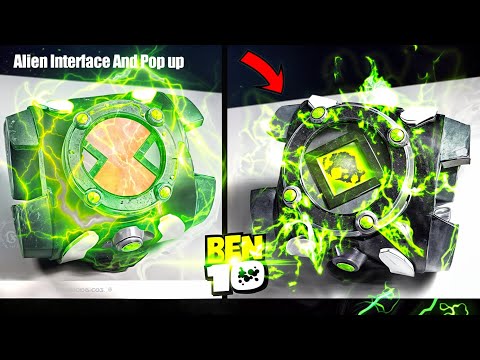 How to make Ben 10 Classic Omnitrix with Alien Interface +Free Template .