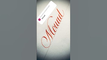 Copperplate calligraphy, tutorial: how I write your name #mouad