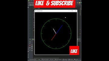 Quick  Creat a analog watch in python | #coding #python #analog @learneverythingonline4u ⌚️⌚️
