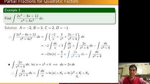 [Math 22] Disc 04 Integration of Rational Functions by Partial Fractions (Part 2 of 3)