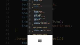 Create Hamburger Menu Icon With Click Without Javascript coding htmlcss webdesign css