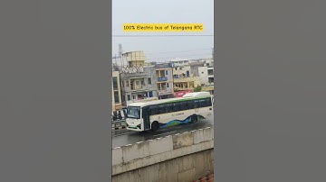 Fully Electric bus of Telangana RTC 💯 #trending #shorts #bus #travel