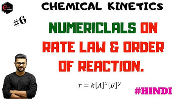 Chemical Kinetics Numerical || Rate Law and Order of reaction Numerical