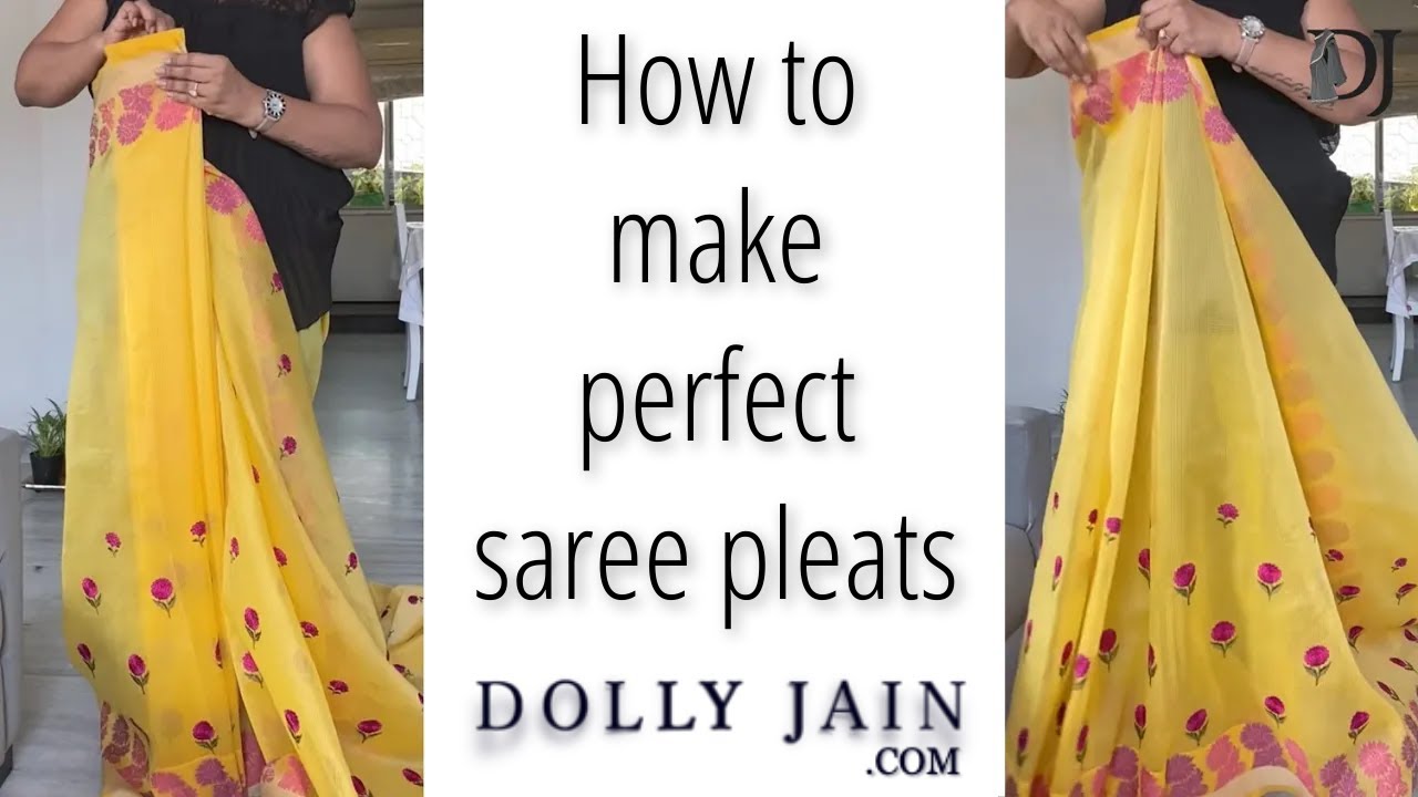 how to get perfect pleats in saree