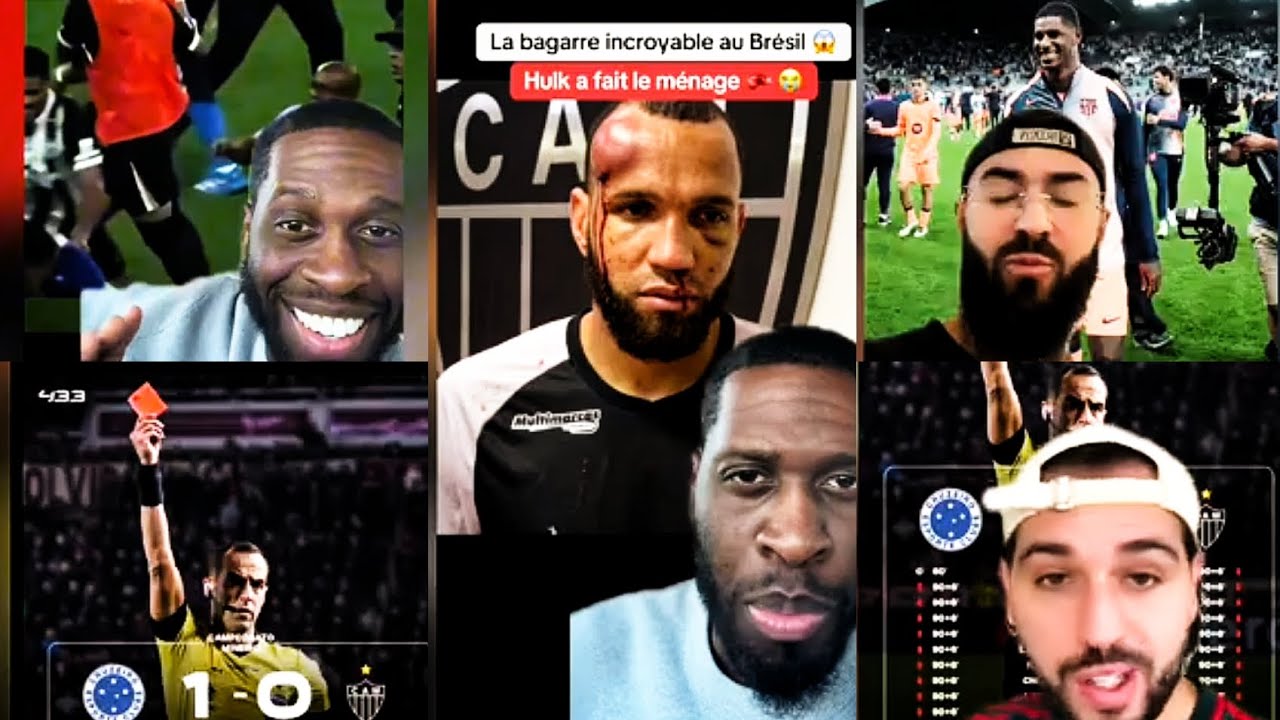 INCROYABLE ! 23 joueurs expulsés après une ÉNORME BAGARRE AU BRÉSIL 