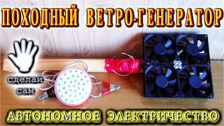 видео Походная ветроэлектростанция