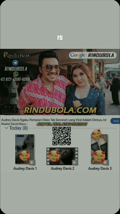 Audrey Davis anak David Bayu Nafit Video syur Viral