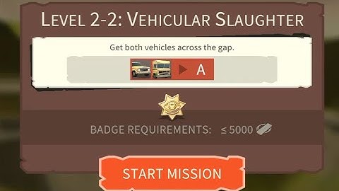 Bridge Construction The Walking Dead 2-2 Vehicular Slaughter Gold Badge