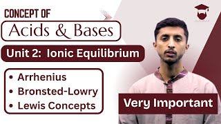 Playlist Videos 15 Concept of Acids and Bases: Arrhenius, Bronsted-Lowry, Lewis Concepts | Class 12 Chemistry Chapter 2