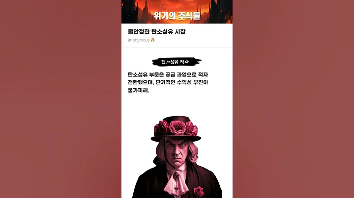 불안정한 탄소섬유 시장 #20241219#HS효성첨단소재#위기의주식들