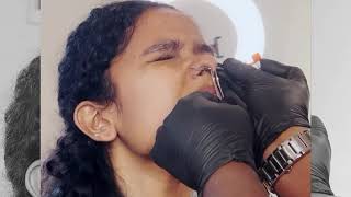 Her First Septum Piercing Transformation Wait for the reveal