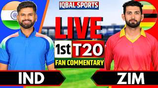🔴India vs Zimbabwe, 1st T20 Fan Commentary | Live Cricket Match Today | IND vs ZIM | Iqbal Sports screenshot 2