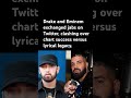 Charts versus legacy rap clash#Drake #Eminem #RapBeef #HipHopDebate #MusicTwitter