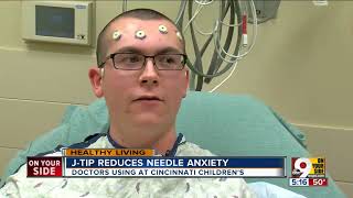 J-Tip reduces needle anxiety