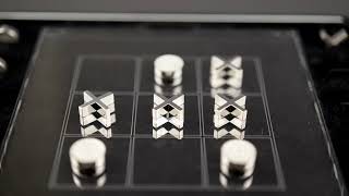 Tic-Tac-Toe · 925 Sterling Silver · Solid · Handmade in Germany · Acrylglas · Aluminum Case