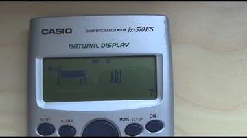 Matrices con la calculadora Casio FX-570 ES