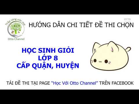 Giải Đề Thi Học Sinh Giỏi Lớp 8 - Đề 1 Video 6/10
