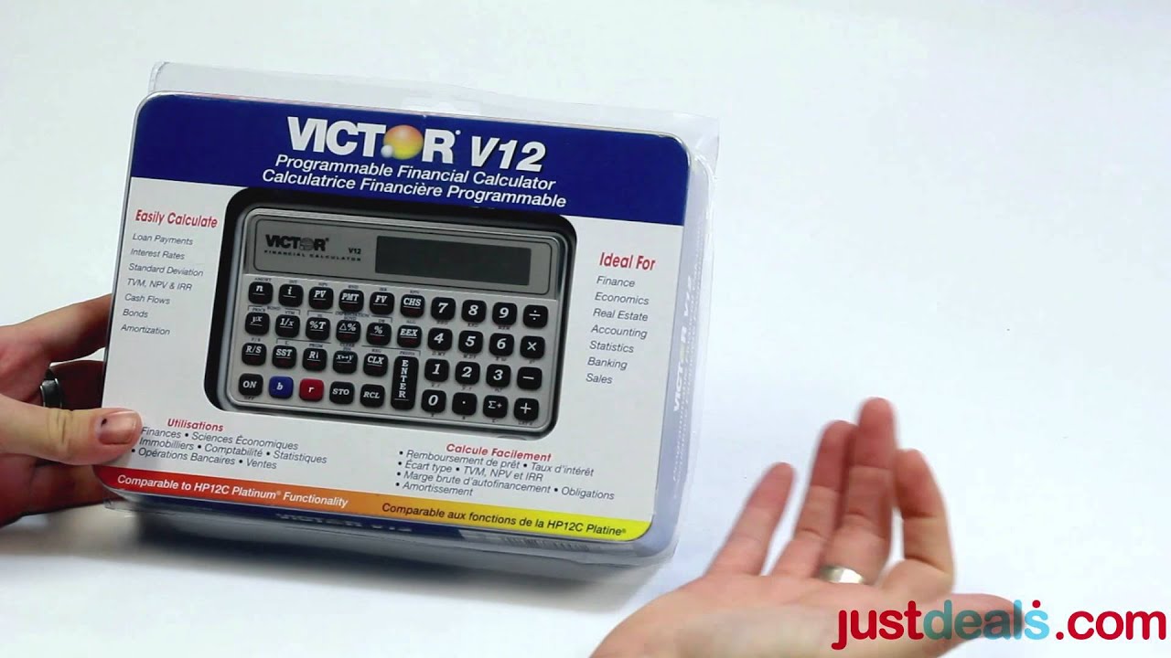 Victor V12 Financial Calculator from Justdeals.com - YouTube