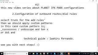 configure dial rule