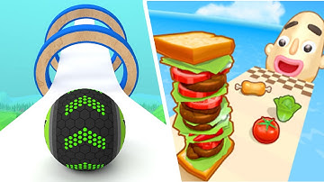 Going Balls Vs Sandwich Runner - All Levels NEW UPDATE Gameplay Android, iOS #111