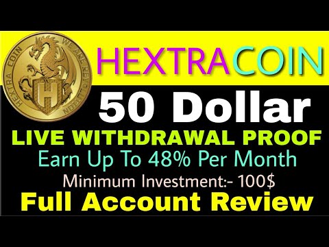 HEXTRA COIN Live Withdrawal Proof of 50$ | Full account review of one week(hindi/urdu)Workwithdileep