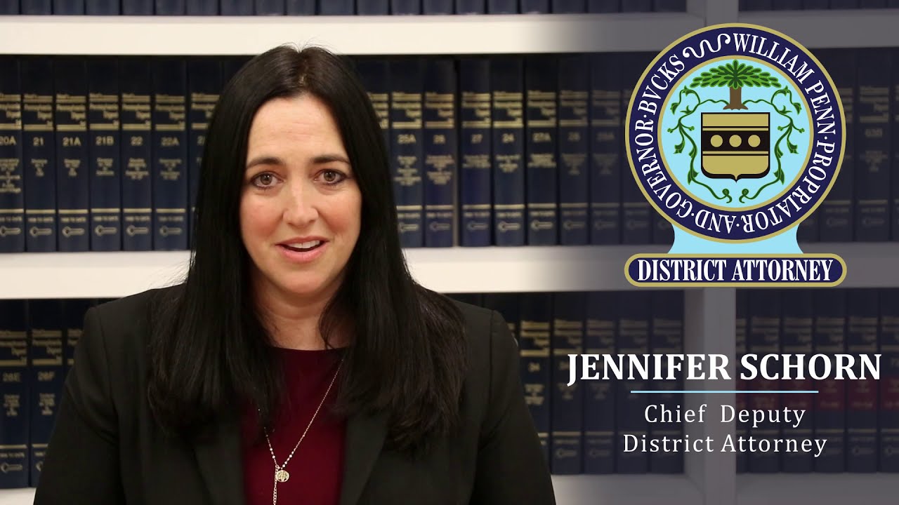 Jennifer Schorn, Bucks County DA's Office YouTube