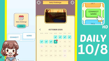 Connect Word Daily Challenge October 8 Answers Walkthrough
