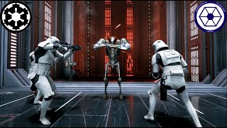 Empire Vs B2 Battle Droids - Star Wars Jedi Survivor Npc Arena Battles