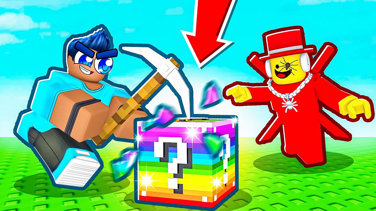 Eu fiz MILHÕES Abrindo LUCK BLOCKS de BRAINROTS no Roblox