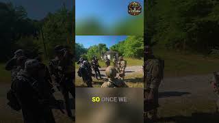 Airsoft Milsim: Rope Bridge Chaos &amp; Tactical Briefing #shorts